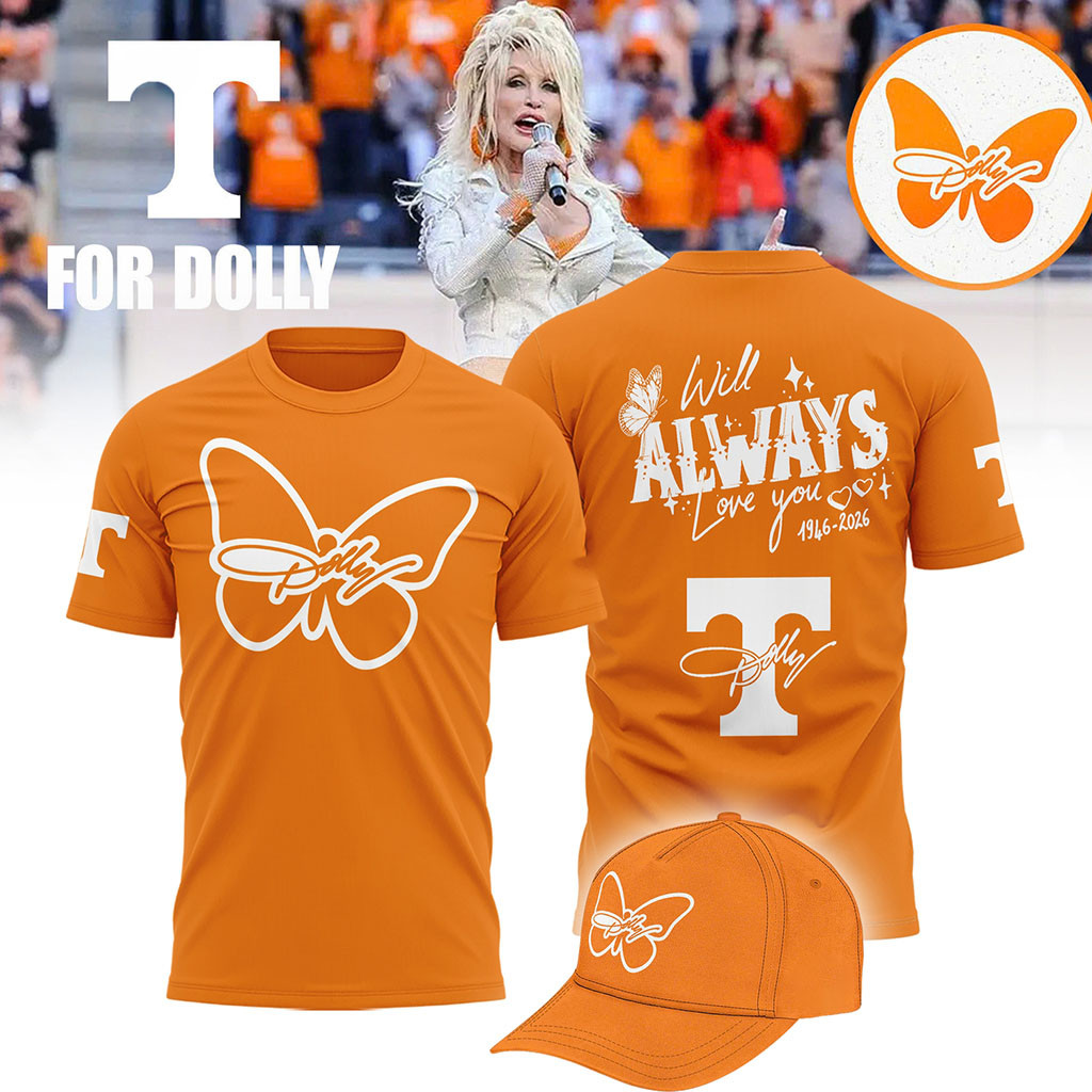Tennessee Volunteers x Dolly Parton Merch Merch Will Always Love You Dolly Parton T-Shirt Gifts