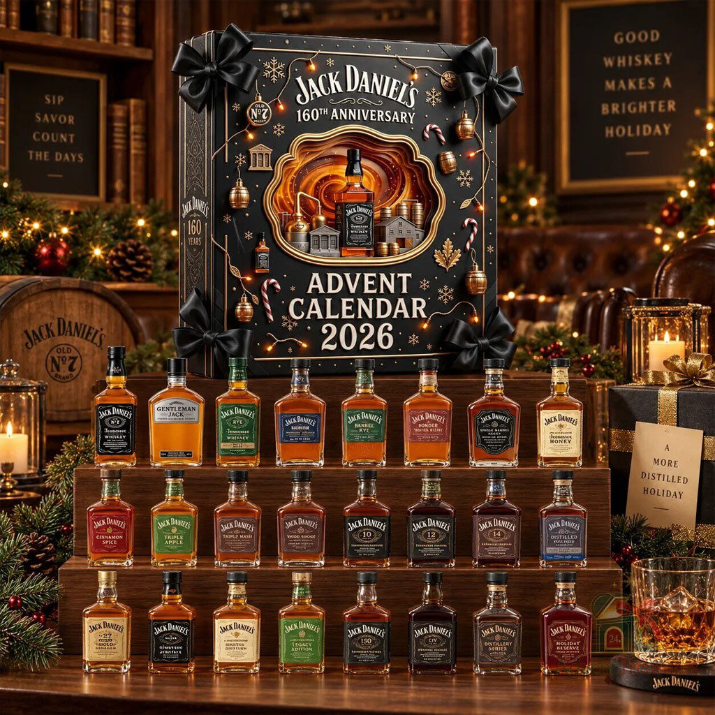 Tennessee Whiskey 160th Anniversary 2026 Advent Calendar Jack Daniels Christmas Ornaments
