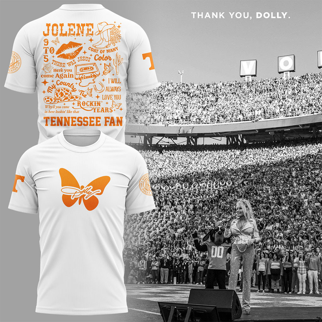 Tennessee X Dolly Parton Merch This Season Is For Dolly T-Shirt White Memorial Gift For Fans