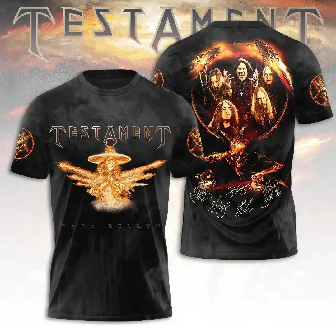 Testament Para Bellum T-Shirt Signed Testament Band Merch Best Gift For Music Lovers