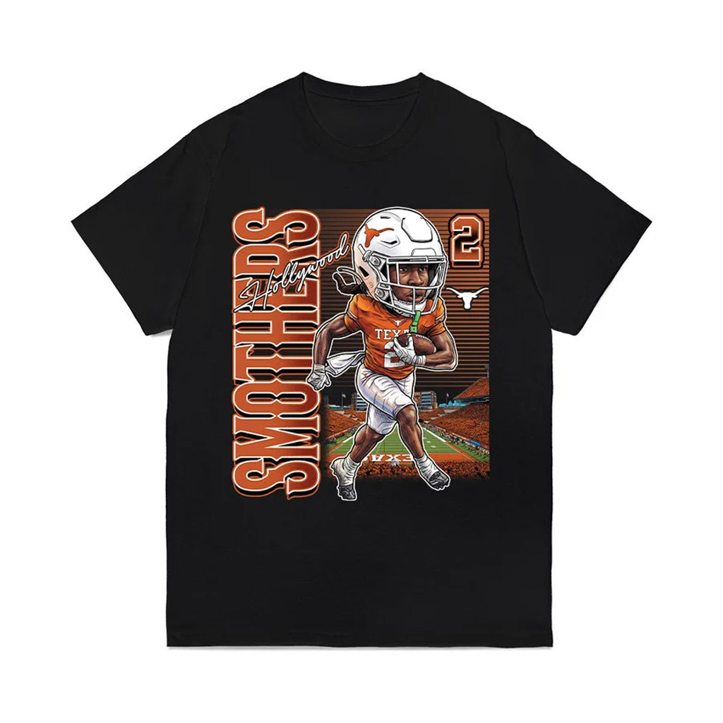 Texas Longhorns Merch 2026 #2 Daylan Smothers Caricature T-Shirt Gift For Football Lovers