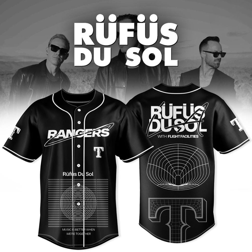 Texas Rangers x Rufus Du Sol Tour 2026 Baseball Jersey Rangers Merch Gifts For Fans Texas Rangers x Rufus Du Sol Tour 2026 Baseball Jersey Rangers Merch Gifts For Fans