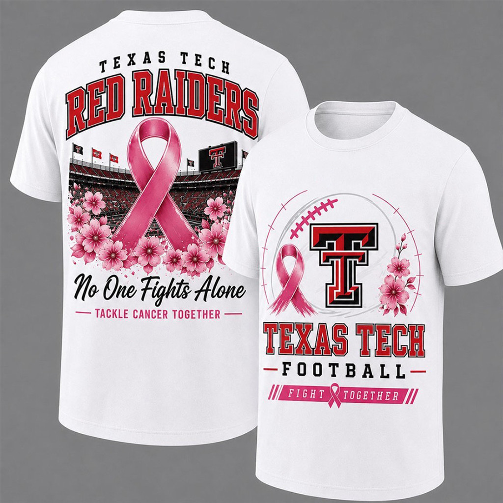 Texas Tech Red Raiders Breast Cancer Awareness T-Shirt Texas Tech Football Merch Fan Gifts Texas Tech Red Raiders Breast Cancer Awareness T-Shirt Texas Tech Football Merch Fan Gifts