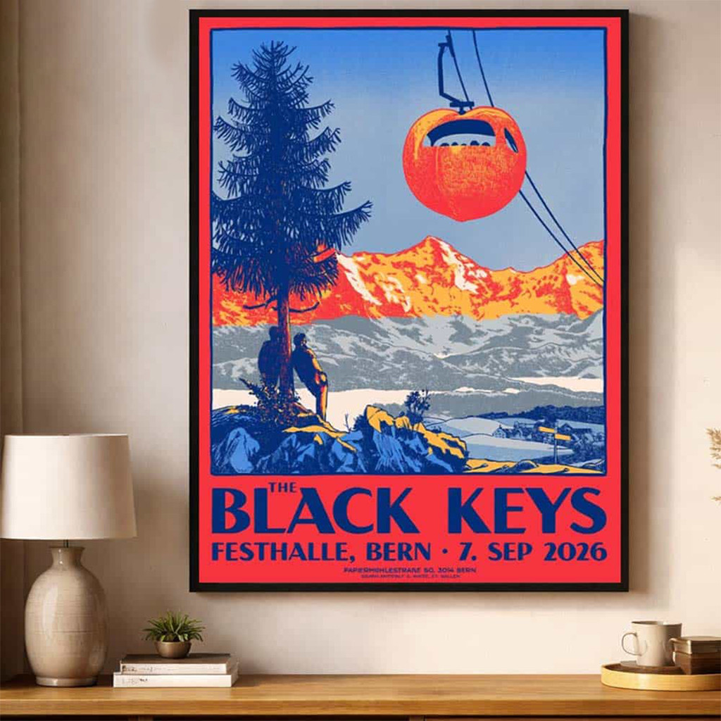 The Black Keys Bern Switzerland Event Poster Peaches N Kream World Tour Poster Wall Decor The Black Keys Bern Switzerland Event Poster Peaches N Kream World Tour Poster Wall Decor