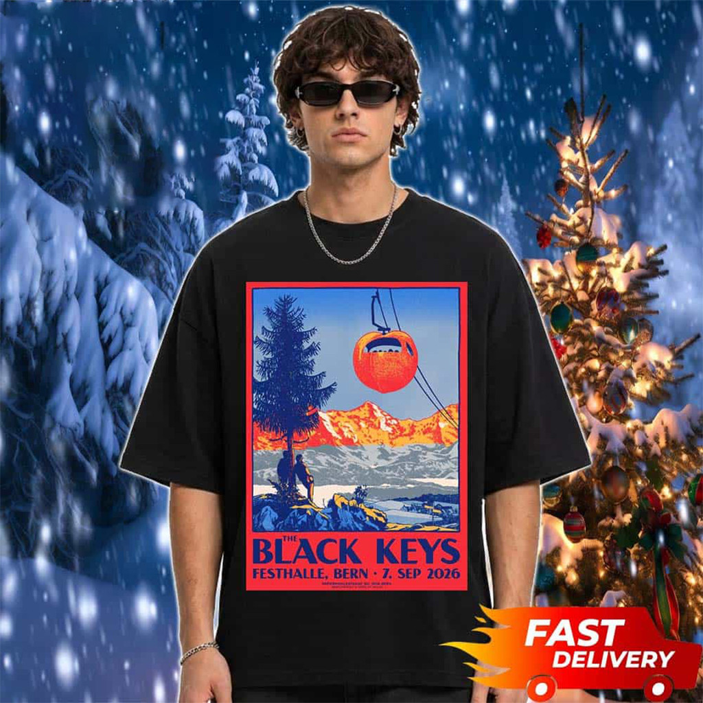The Black Keys Bern Switzerland Event Poster T-Shirt The Black Keys Merch Gift For Rock Fans The Black Keys Bern Switzerland Event Poster T-Shirt The Black Keys Merch Gift For Rock Fans