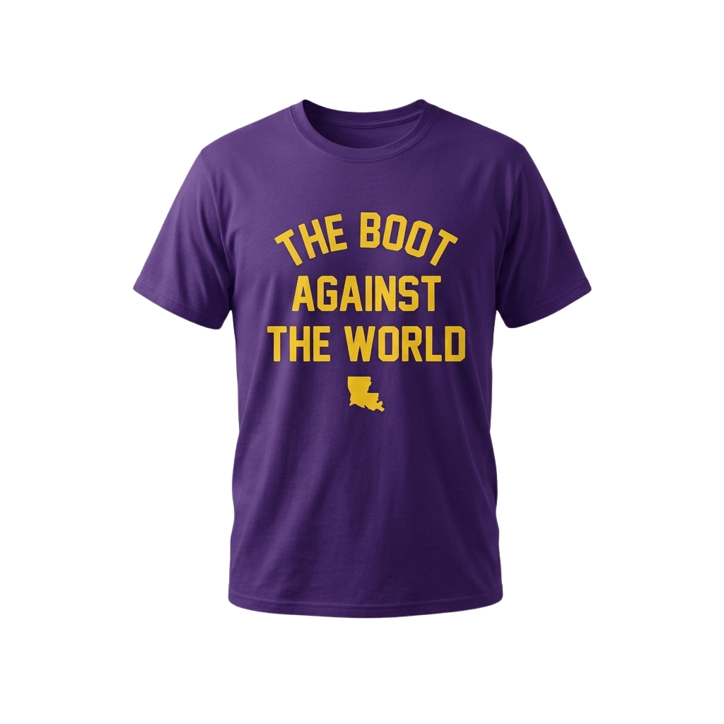 The Boot Against The World Shirt LSU Football Merch Gift For Game Day