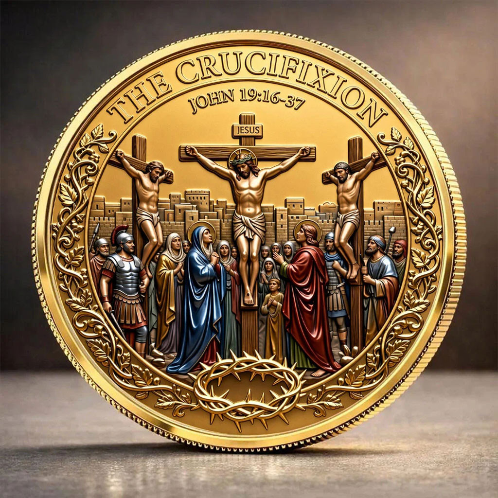 The Crucifixion Of Jesus Commemorative Coin Christian Merch Best Gift For Jesus Lovers
