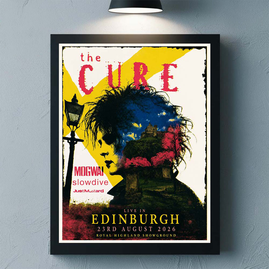 The Cure Edinburgh UK 2026 Poster The Cure Merch Rock Lovers Wall Art Decoration