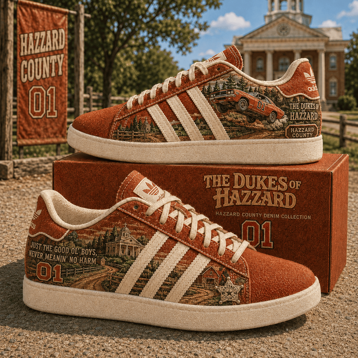 The Dukes Of Hazzard Merch Just The Good Ol' Boys Never Meanin' No Harm Shoes Brothers Gifts