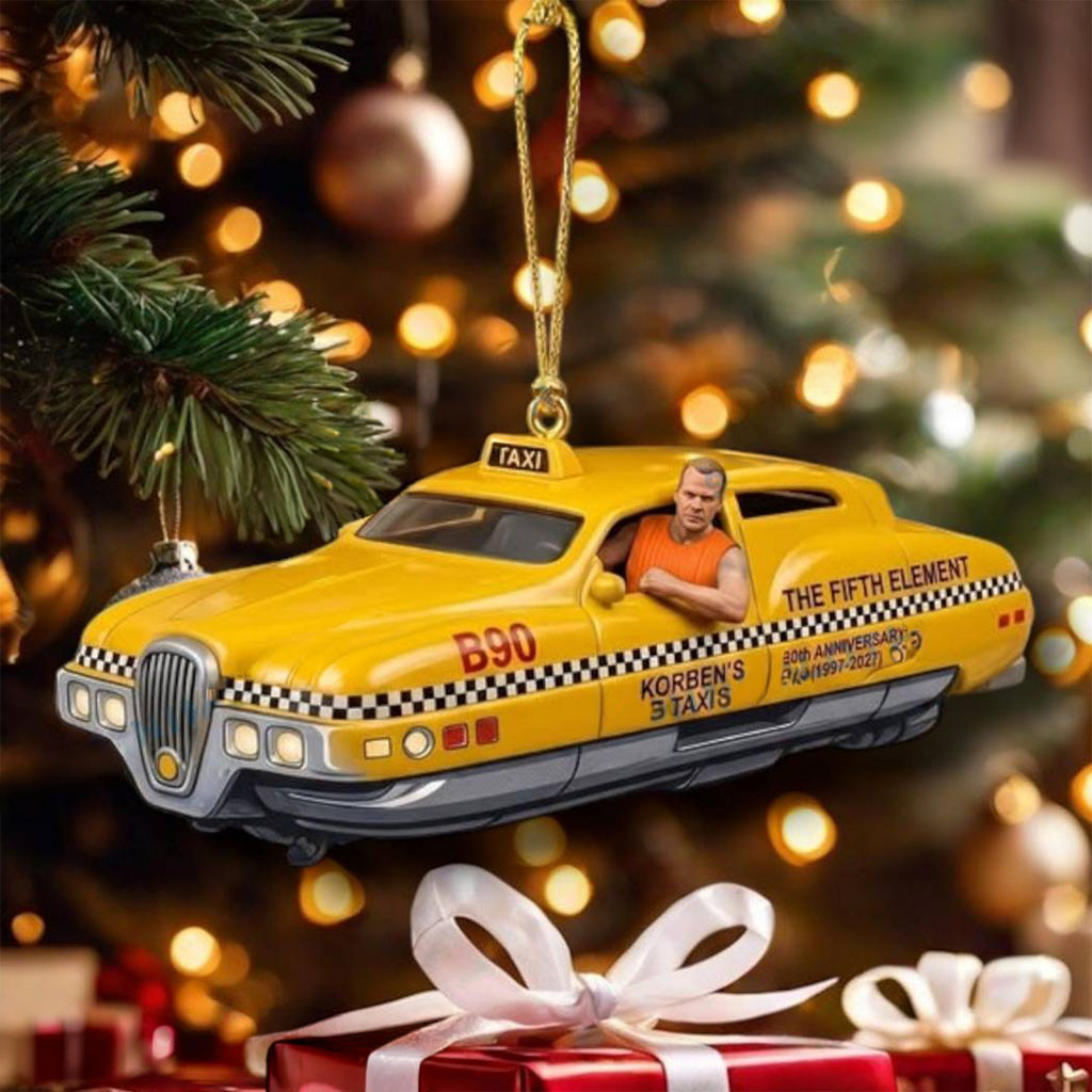 The Fifth Element 30th Anniversary Korben's Taxi Ornament The Fifth Element Merch Xmas Tree Decor The Fifth Element 30th Anniversary Korben's Taxi Ornament The Fifth Element Merch Xmas Tree Decor