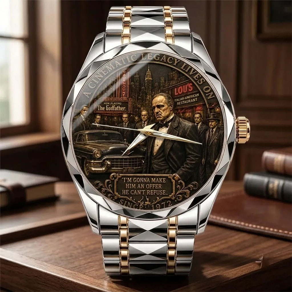 The Godfather 50th Anniversary Quartz Watch A Cinematic Legacy Lives On The Godfather Merch The Godfather 50th Anniversary Quartz Watch A Cinematic Legacy Lives On The Godfather Merch