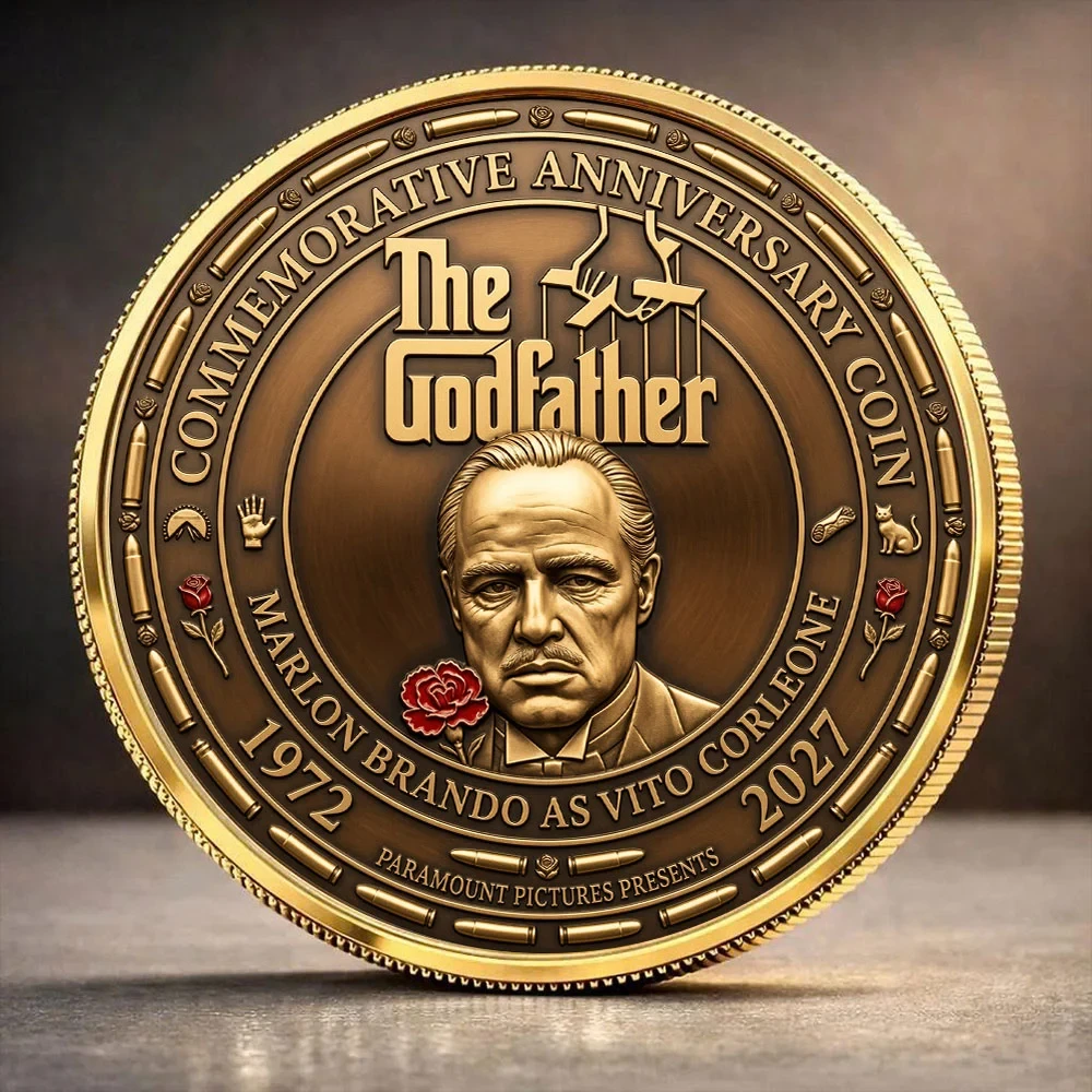 The Godfather 55th Anniversary Commemorative Coin The Godfather Merch Gifts For Movie Fan
