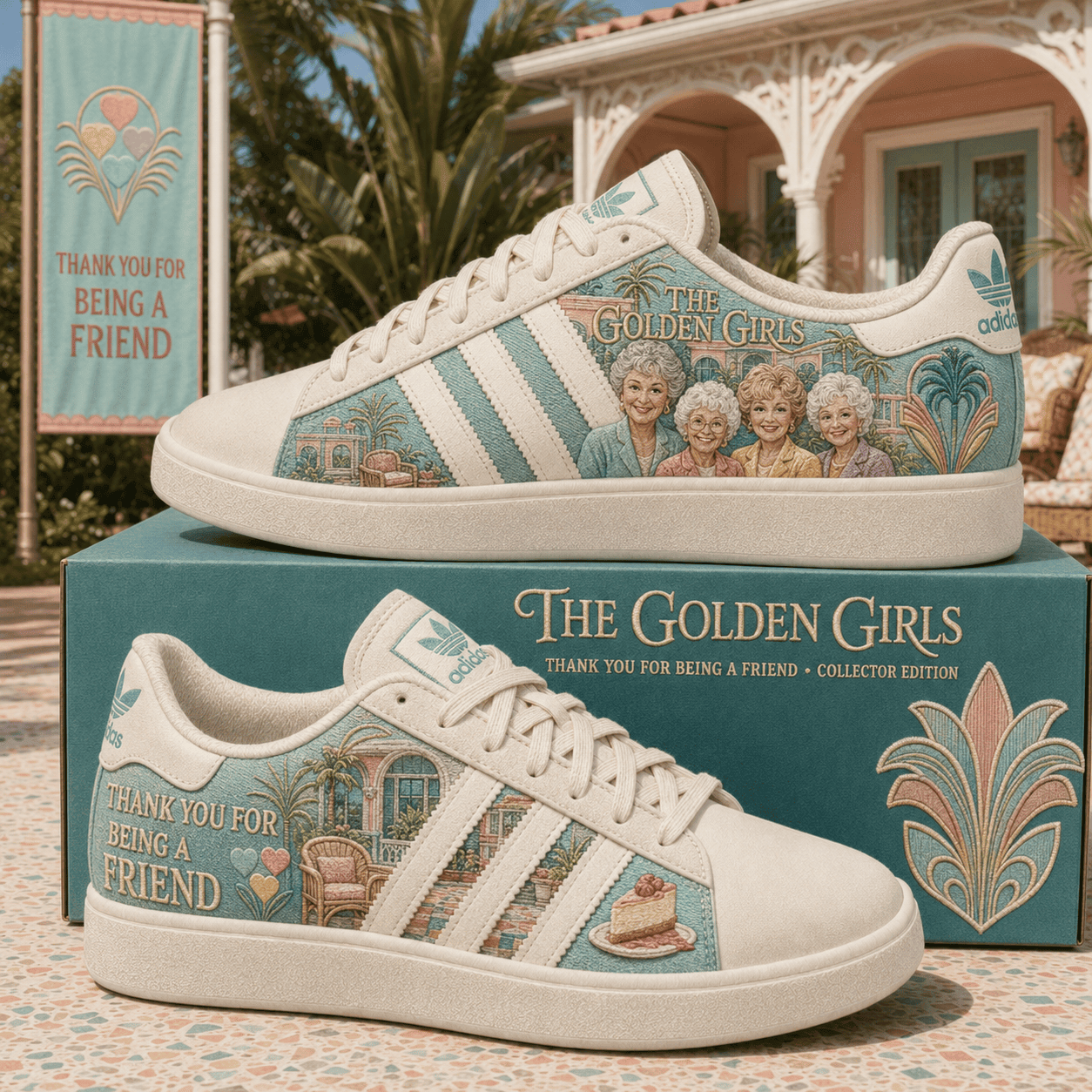 The Golden Girls Merch Thank You For Being A Friend Sneakers Gifts For Fans