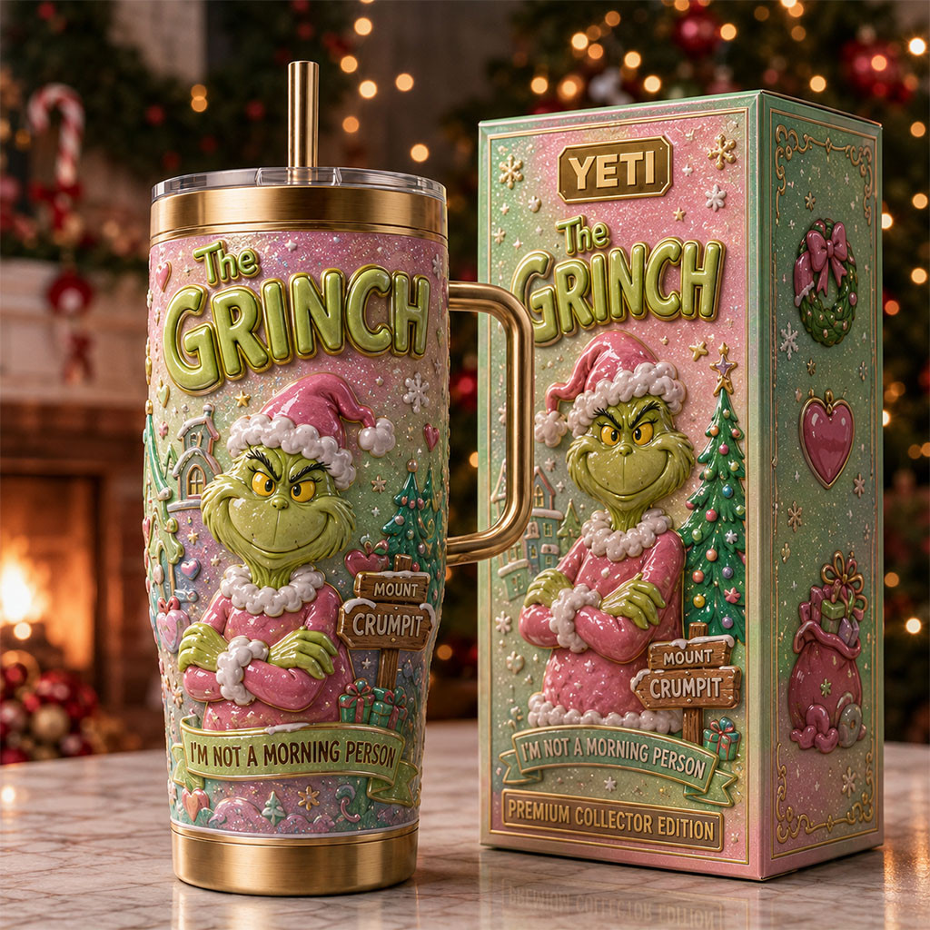 The Grinch I'm Not A Morning Person Tumbler The Grinch Merch Christmas Gift For Friends The Grinch I'm Not A Morning Person Tumbler The Grinch Merch Christmas Gift For Friends
