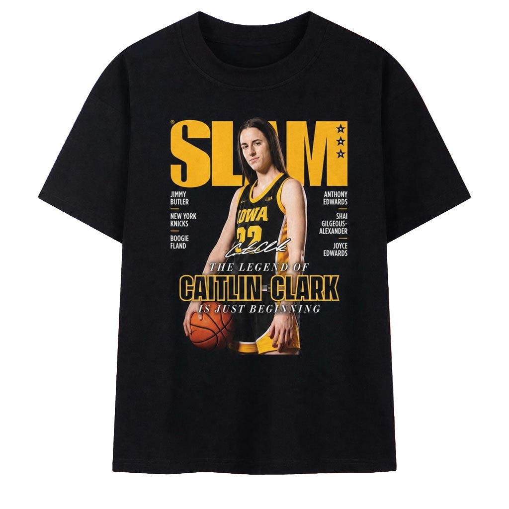 The Legend Of Caitlin Clark SLAM Magazine Vintage Basketball T-Shirt Indiana Fever Merch