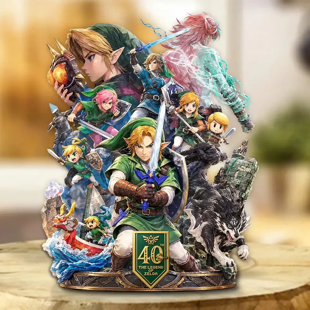 The Legend of Zelda Merch 40th Anniversary Acrylic Plaque 1986-2026 Gaming Keepsake