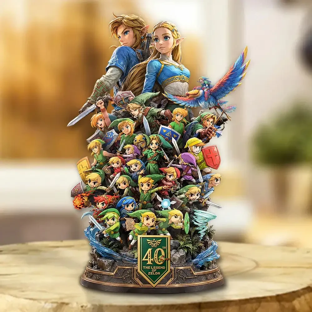 The Legend of Zelda Merch 40th Anniversary Acrylic Plaque 40 Years Of Adventure Gaming Gift