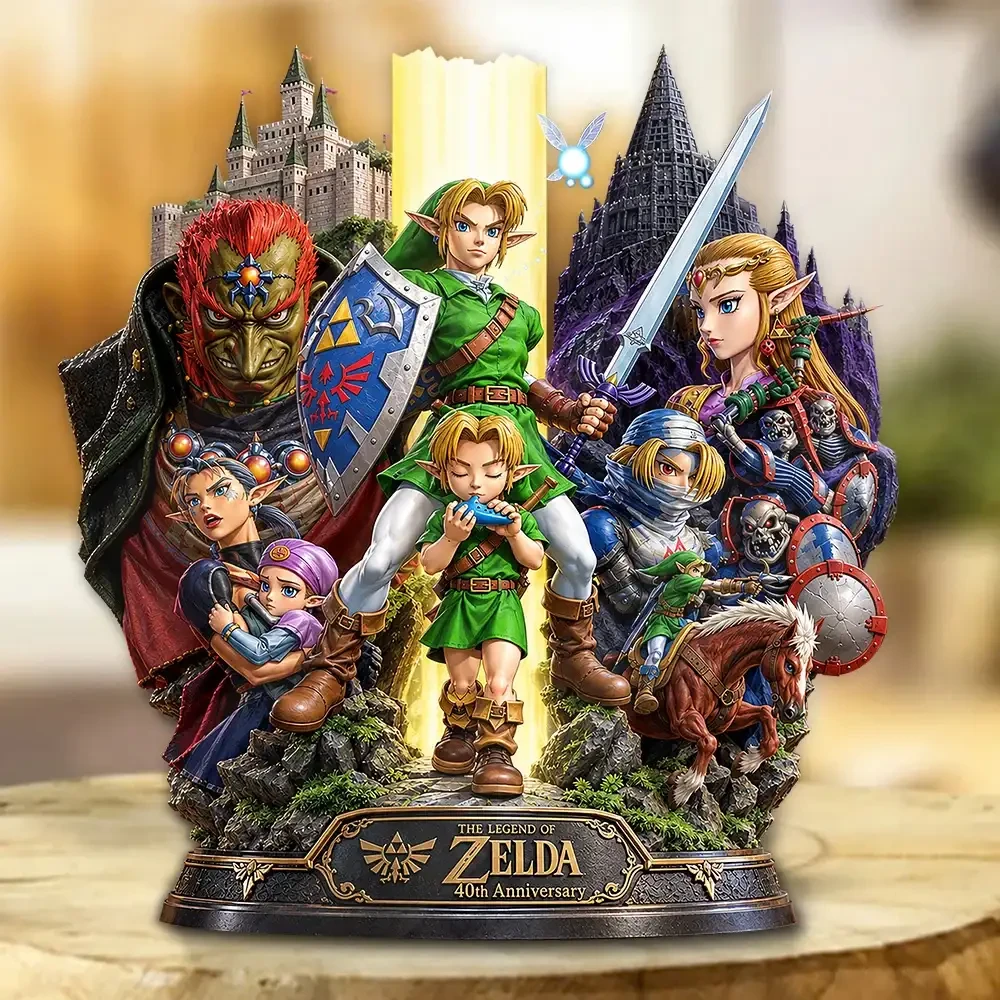 The Legend of Zelda Merch 40th Anniversary Acrylic Plaque Gifts For Zelda Fans And Gamers
