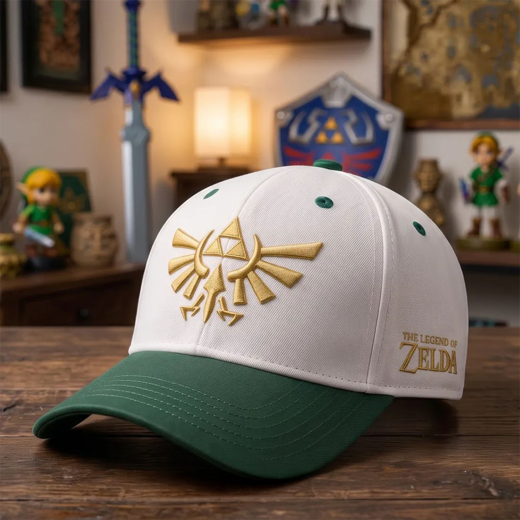 The Legend of Zelda Triforce Embroidered Hat The Legend of Zelda Merch Gift For Game Lovers