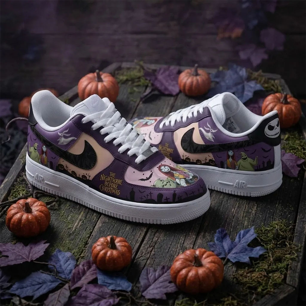The Nightmare Before Christmas Purple Shoes Sneakers Unique Halloween Gift Ideas The Nightmare Before Christmas Purple Shoes Sneakers Unique Halloween Gift Ideas