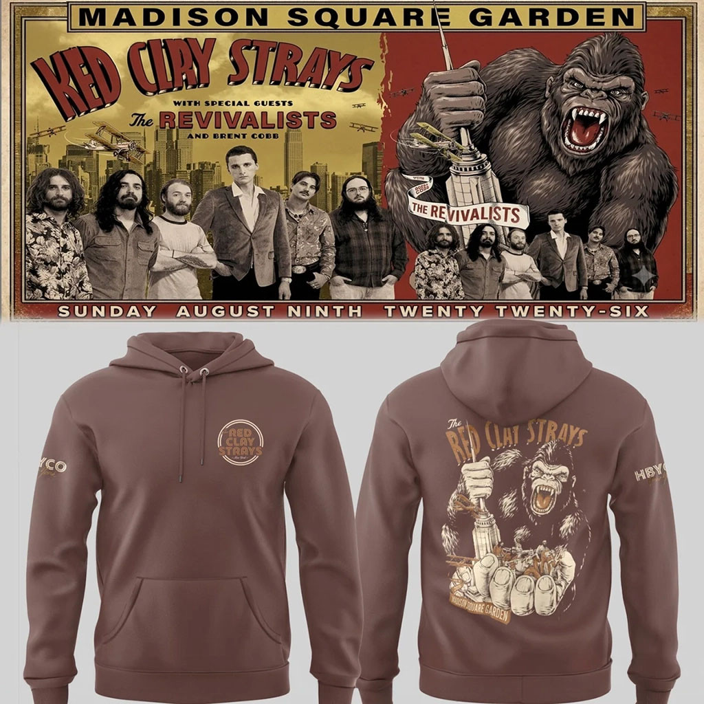 The Red Clay Strays Merch 2026 The Grateful Tour In MSG NYC Bigfoot Hoodie BFF Gift