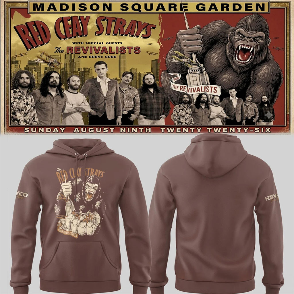 The Red Clay Strays Merch 2026 The Grateful Tour In MSG NYC Bigfoot Hoodie Gifts For Rock Lovers