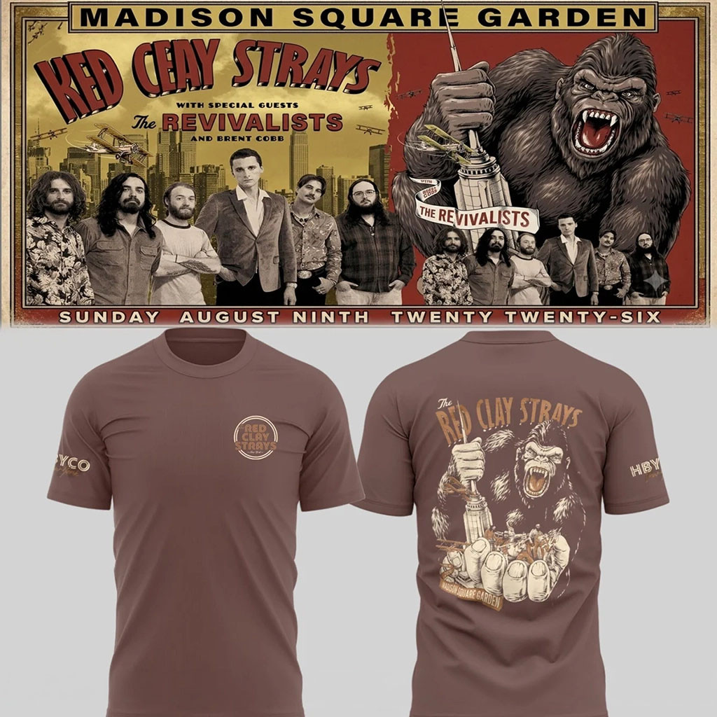 The Red Clay Strays Merch 2026 The Grateful Tour In MSG NYC Bigfoot Shirt Gift For Concert Lover