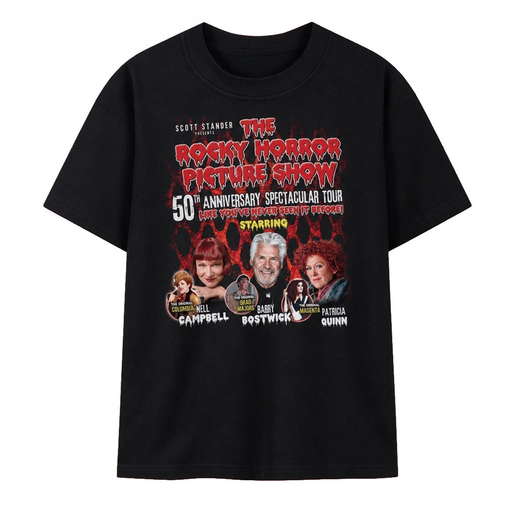 The Rocky Horror Picture Show 50th Anniversary Tour Cast T-Shirt Gifts For Rocky Horror Fans