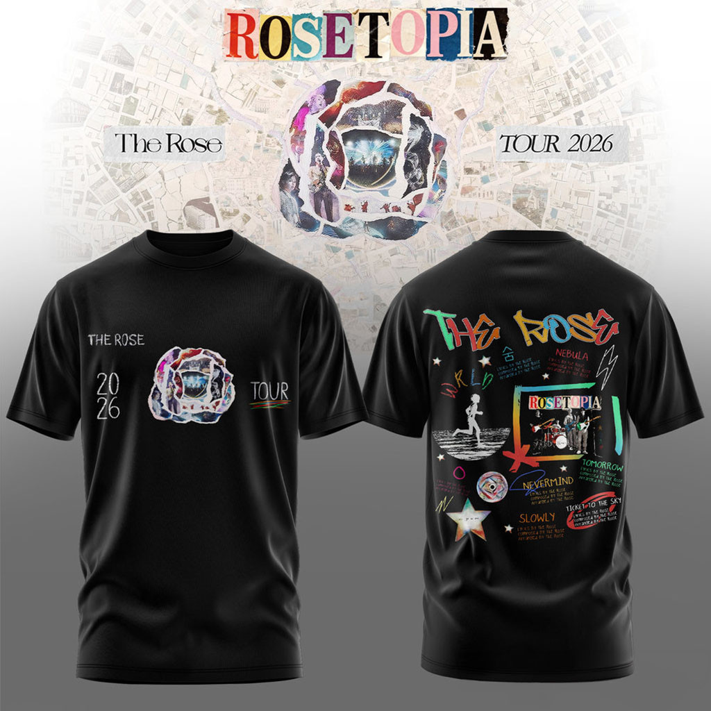 The Rose Rosetopia World Tour 2026 Cosmic Story T-Shirt The Rose Merch Fans Gifts The Rose Rosetopia World Tour 2026 Cosmic Story T-Shirt The Rose Merch Fans Gifts