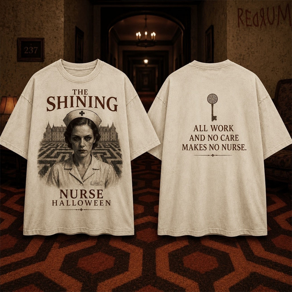 The Shining Nurse Overlook Halloween T-Shirt The Shining Merch Gift For Horror Fans The Shining Nurse Overlook Halloween T-Shirt The Shining Merch Gift For Horror Fans