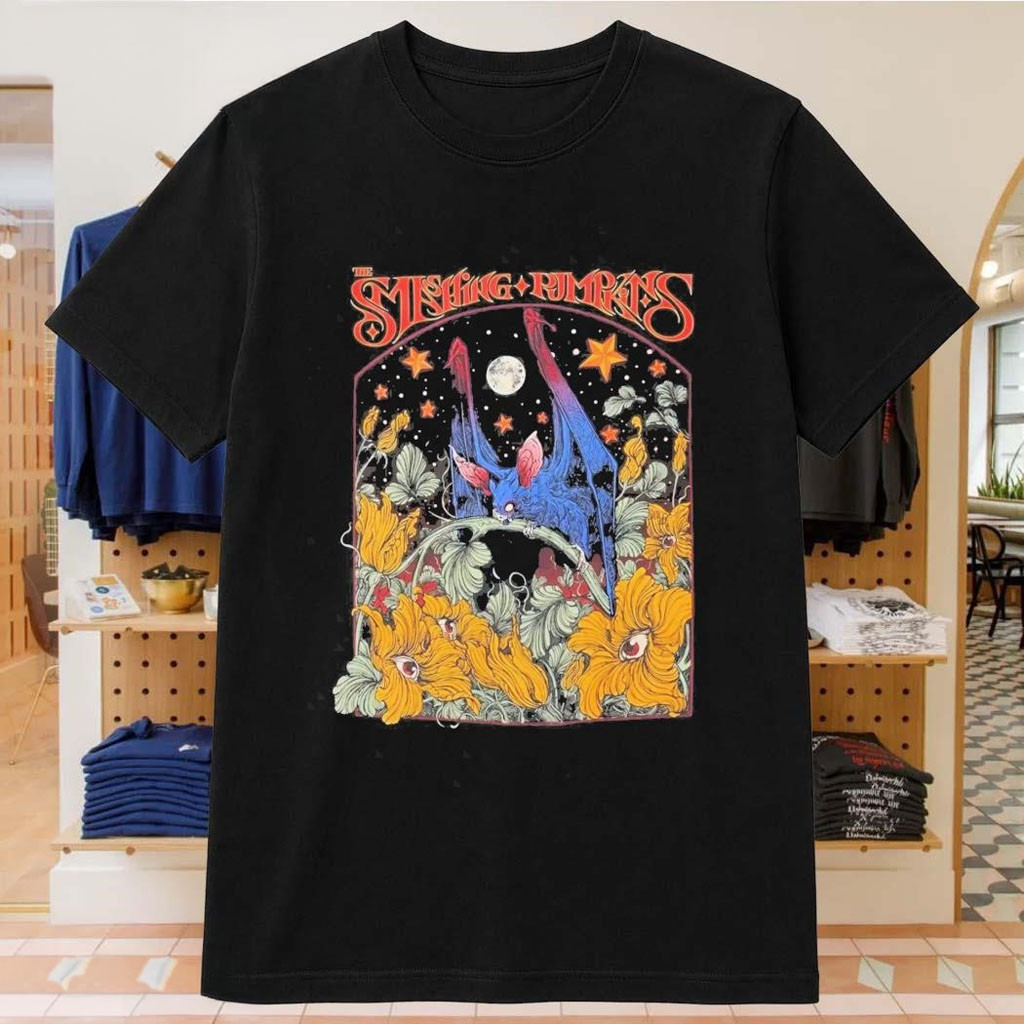 The Smashing Pumpkins Bat Garden T-Shirt The Smashing Pumpkins Merch Gifts For Rock Fans