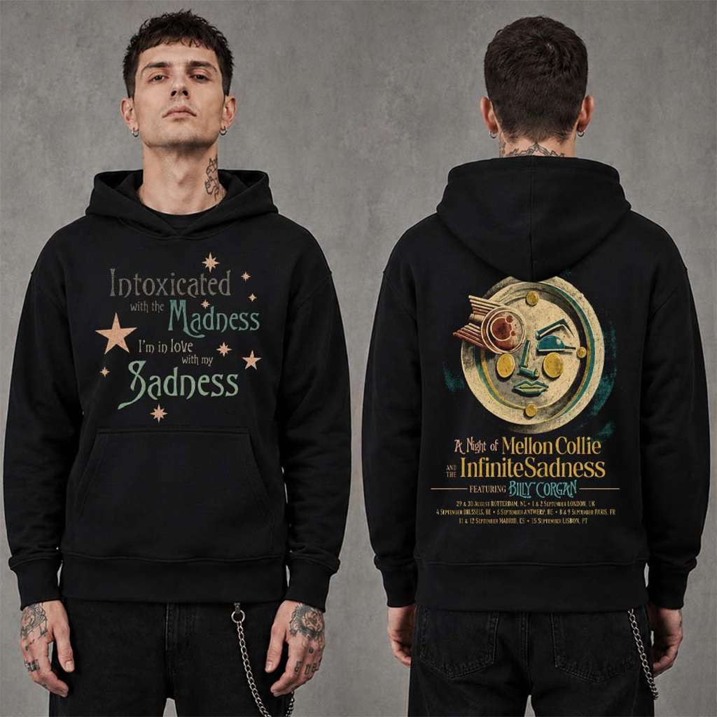 The Smashing Pumpkins Merch A Night of Mellon Collie and Infinite Sadness UK And EU Tour 2026 Hoodie The Smashing Pumpkins Merch A Night of Mellon Collie and Infinite Sadness UK And EU Tour 2026 Hoodie