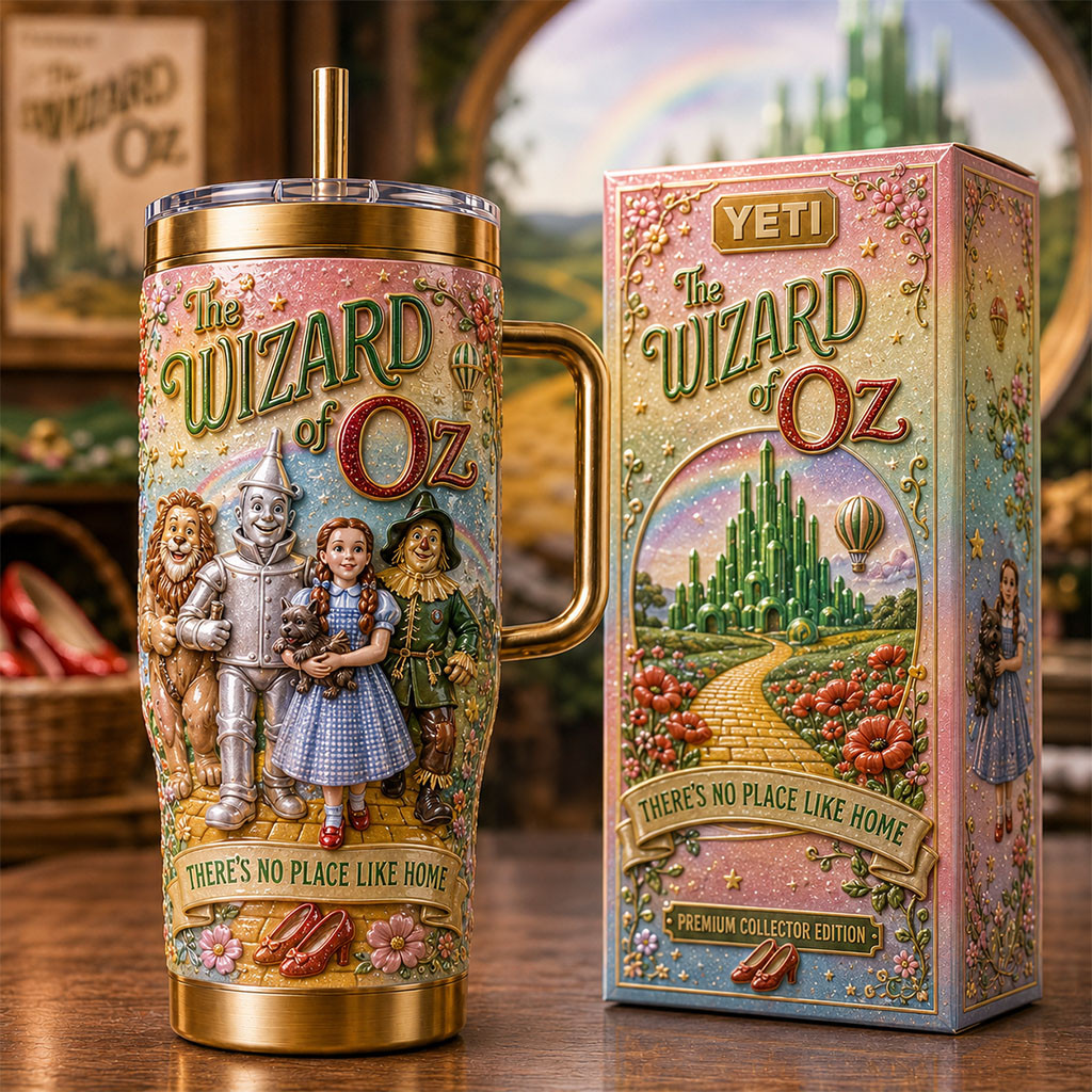 The Wizard Of Oz There's No Place Like Home Tumbler The Wizard Of Oz Merch Gift For Fans