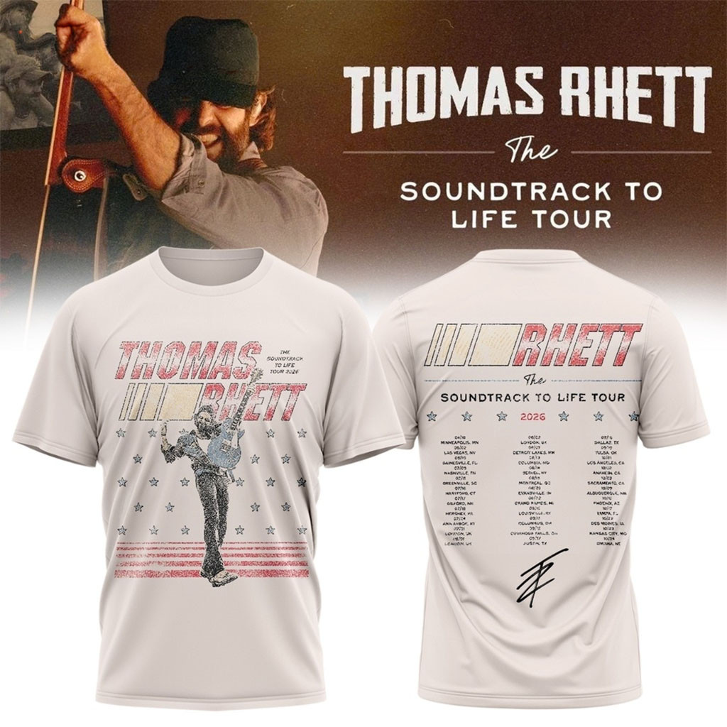 Thomas Rhett Merch 2026 The Soundtrack To Life Tour T-Shirt Music Related Gifts For Guys Thomas Rhett Merch 2026 The Soundtrack To Life Tour T-Shirt Music Related Gifts For Guys