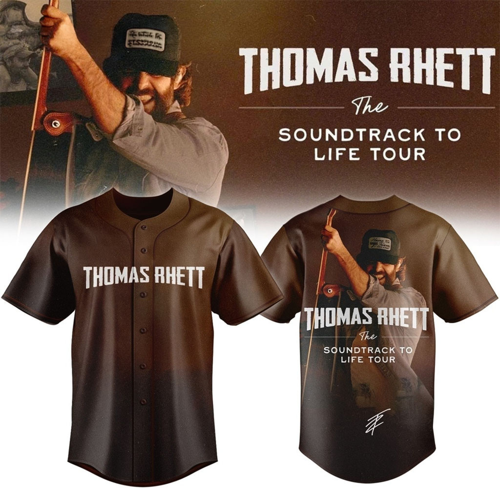 Thomas Rhett Merch The Soundtrack to Life Tour 2026 Signature Baseball Jersey Gift For Fans Thomas Rhett Merch The Soundtrack to Life Tour 2026 Signature Baseball Jersey Gift For Fans