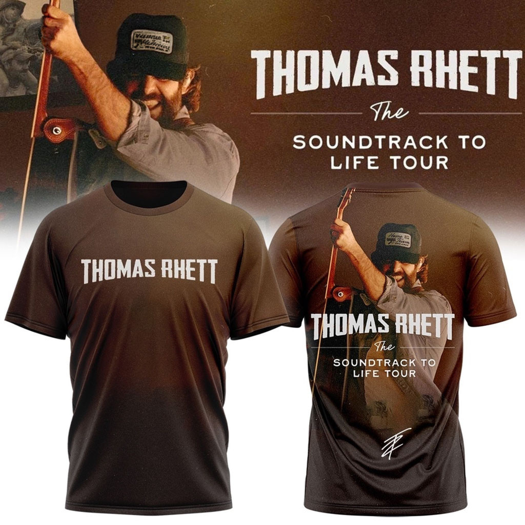 Thomas Rhett The Soundtrack to Life Tour 2026 Signed T-Shirt Thomas Rhett Concert Merch Gifts