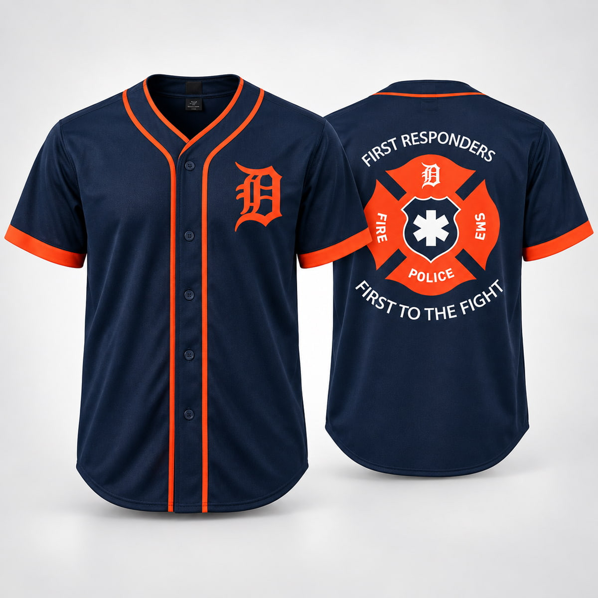 Tigers First Responders Jersey 2026 Detroit Tigers Merch Best Gifts For Baseball Fans