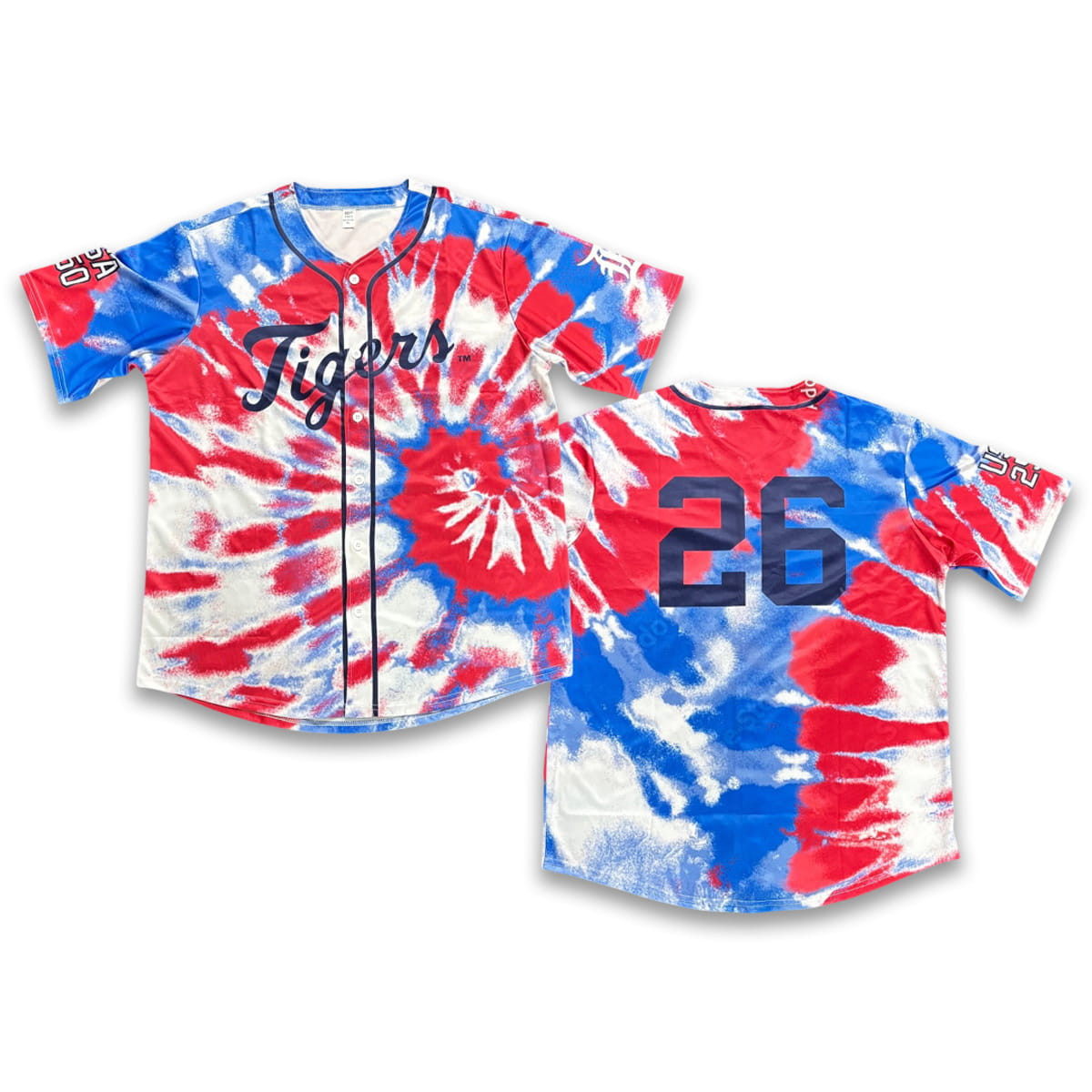 Tigers USA 250th Year Jersey 2026 Detroit Tigers Merch Patriotic Gifts For Baseball Fans