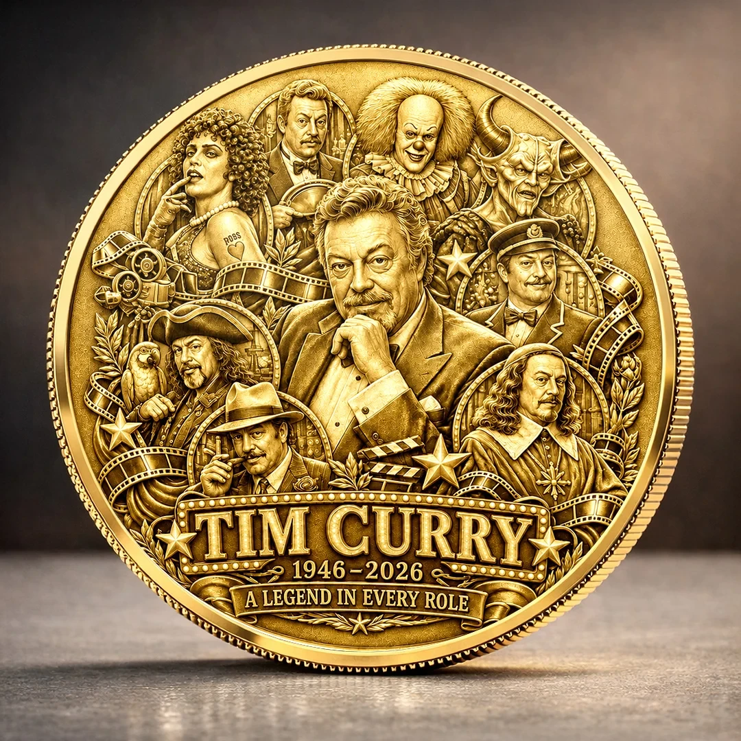 Tim Curry 1946-2026 In Memory Of Commemorative Coin Forever In Our Hearts Tim Curry Merch