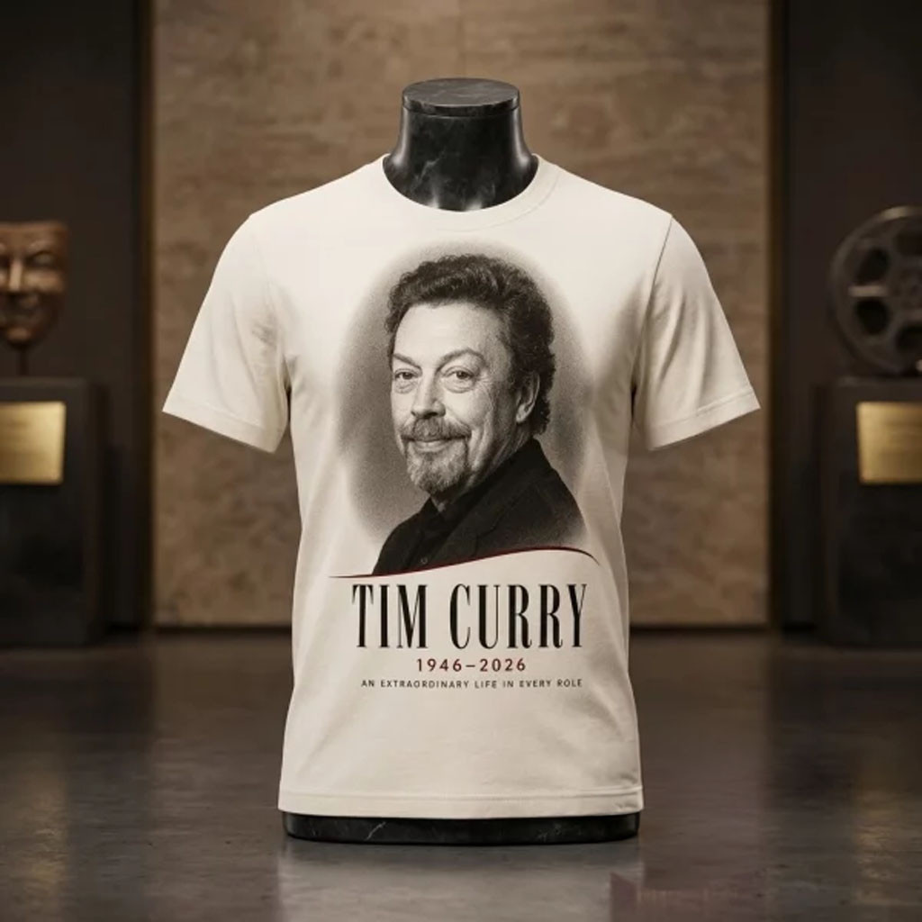 Tim Curry Extraordinary Life 1946-2026 Tribute T-Shirt Memorial Tim Curry Merch Fan Gifts
