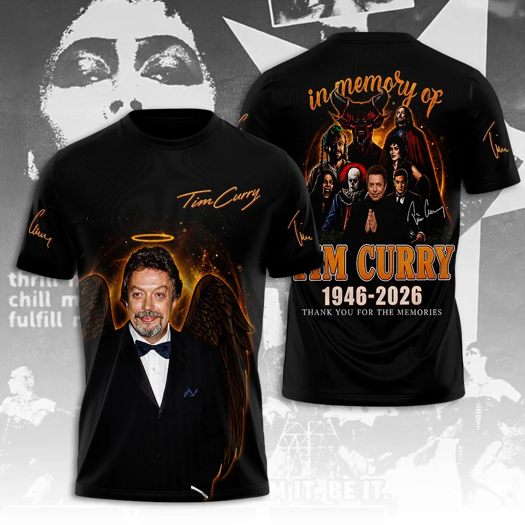 Tim Curry In Memory Of T-Shirt 1946-2026 Thank You For The Memories Tribute Tim Curry Merch