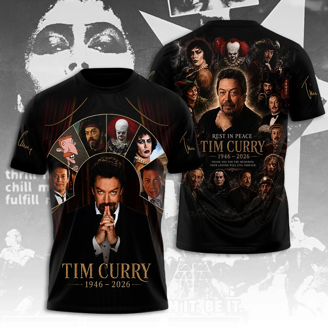 Tim Curry Merch 1946-2026 Memorial Shirt Legendary Actor Tribute Tee Thank You For The Memories