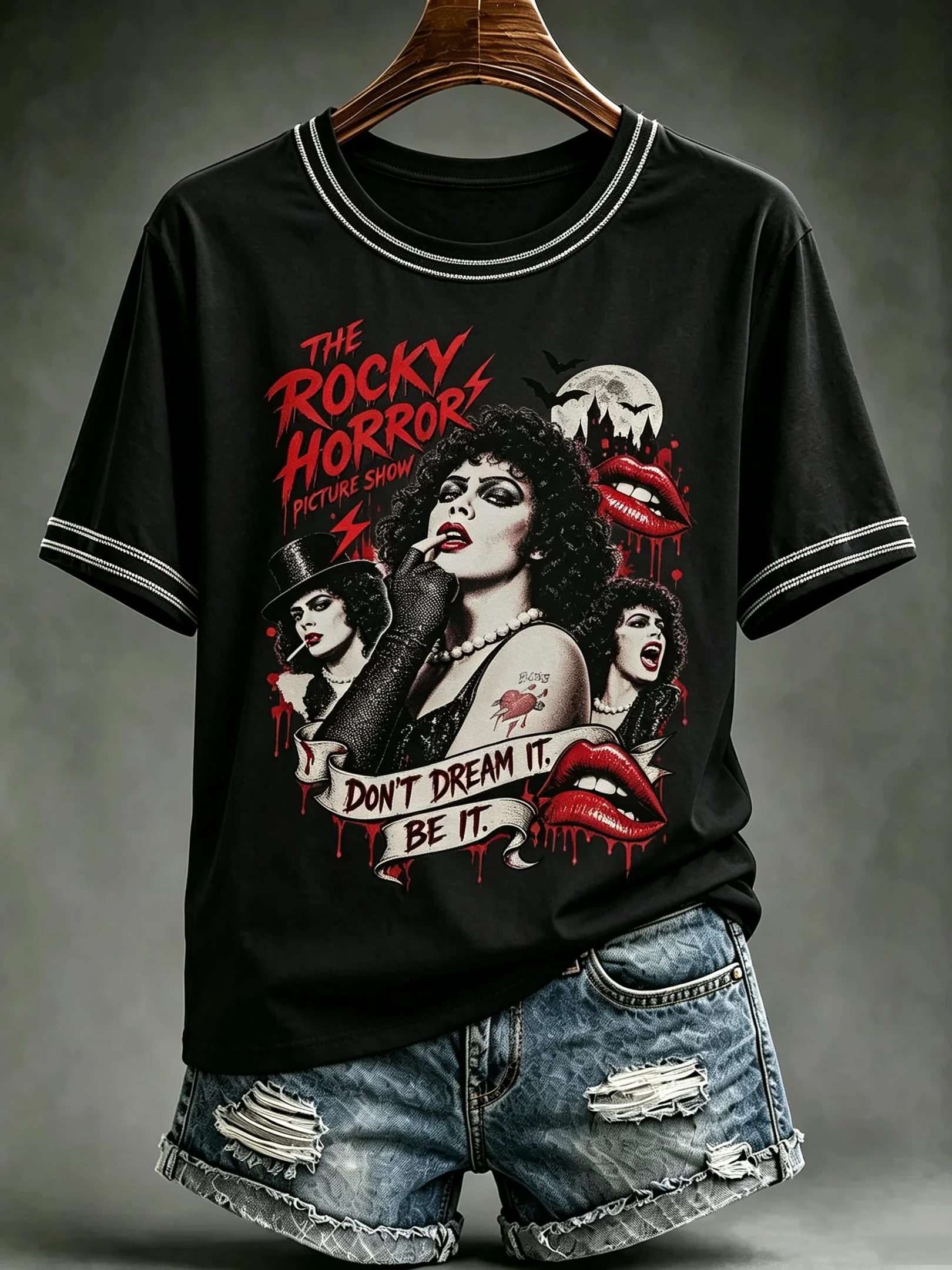 Tim Curry Merch 2026 The Rocky Horror Picture Show T-Shirt Don't Dream It Be It Shirt Fan Gifts