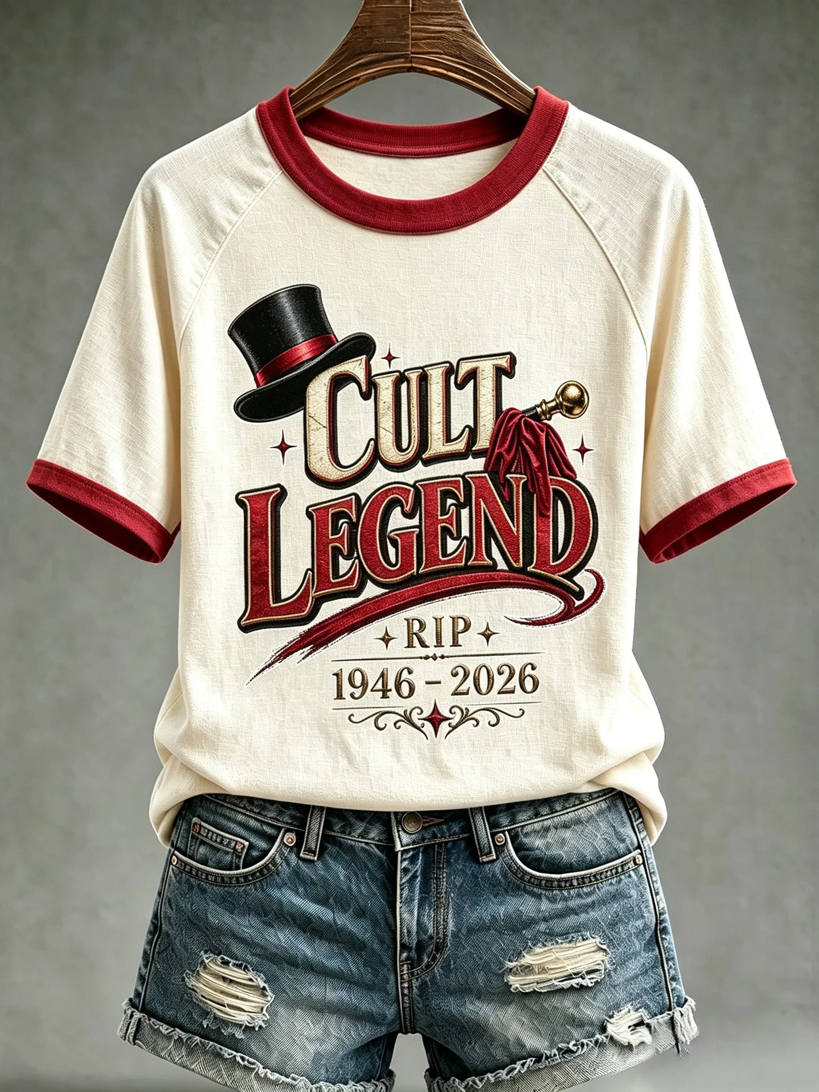 Tim Curry Merch Cult Legend RIP Tim Curry 1946 2026 T-Shirt Memorial Gift For Fans