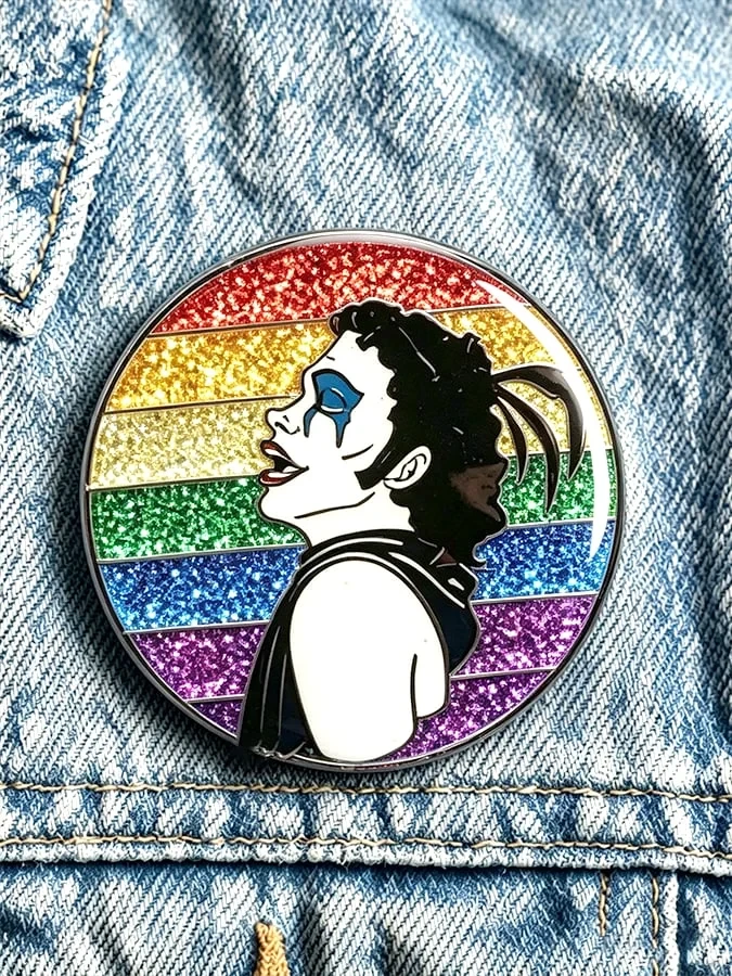 Tim Curry Merch Dr Frank-N-Furter Button Pin Tribute To Tim Curry Gear Gift For Fans