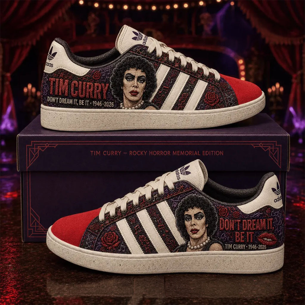 Tim Curry Rocky Horror Memorial Shoes Don't Dream It Be It Tim Curry Merch Fans Gifts