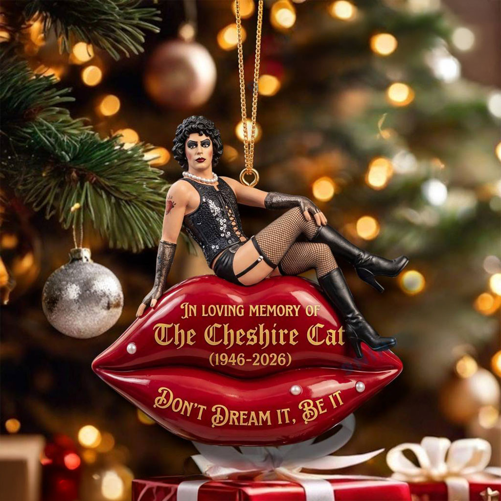 Tim Curry The Cheshire Cat 1946-2026 In Loving Memory Christmas Ornament Tim Curry Merch