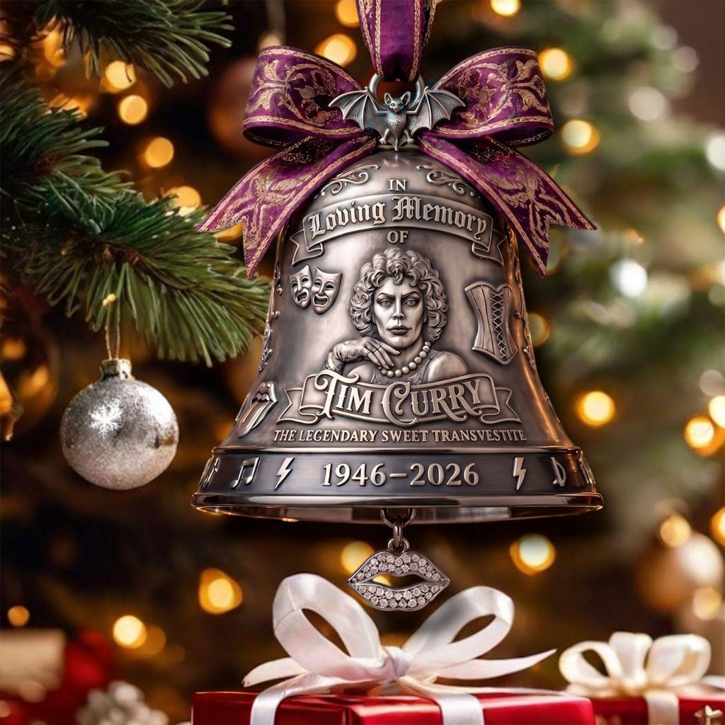 Tim Curry The Legendary Sweet Transvestite 1946-2026 Memorial Bell Ornament Tim Curry Merch