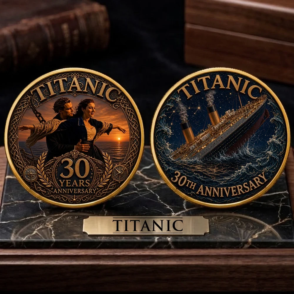 Titanic 1997-2027 30th Anniversary Commemorative Coin Titanic Merch Gifts For Movie Fans