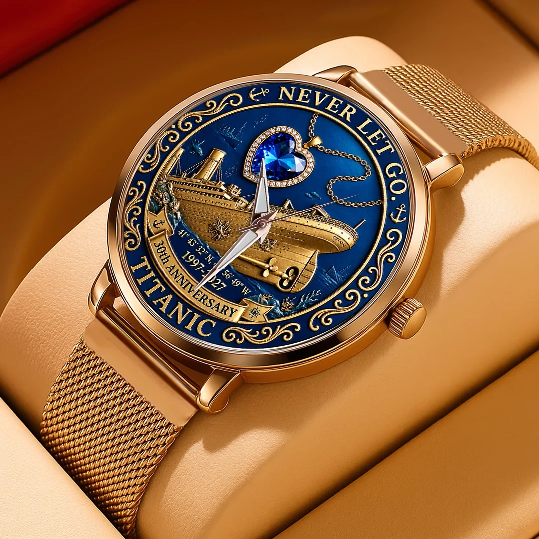 Titanic 1997-2027 30th Anniversary Watch Iconic Ship Design Titanic Merch Gifts For Titanic Fan